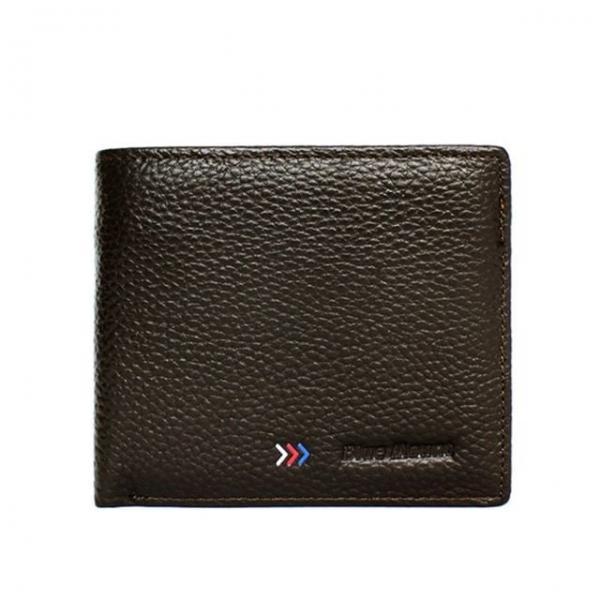 남성 반지갑 학생 선물 카드 지갑 브라운