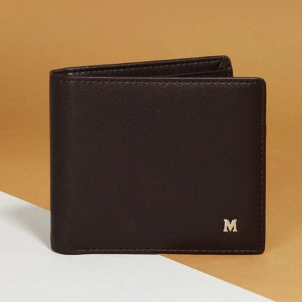 슬림 반지갑 학생 심플 모던한 지갑 남자 브라운