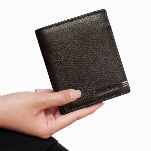 남자 중지갑 반지갑 카드 명함 현금 지갑 브라운