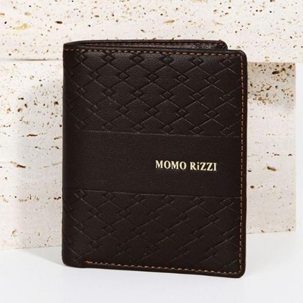 반지갑 지갑 아빠 생일 선물 명함 카드 중지갑 브라운