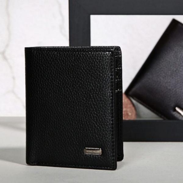 지갑 학생 성물 남성 입학 졸업 중지갑 반지갑 블랙