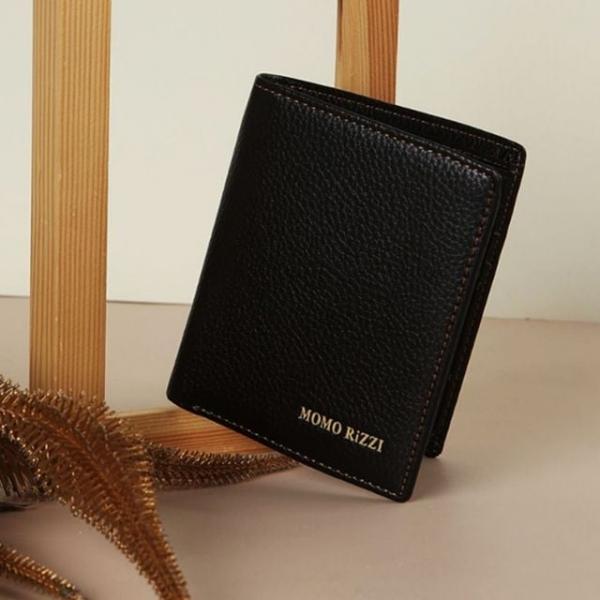 남성 학생 중지갑 반지갑 카드 지갑 브라운