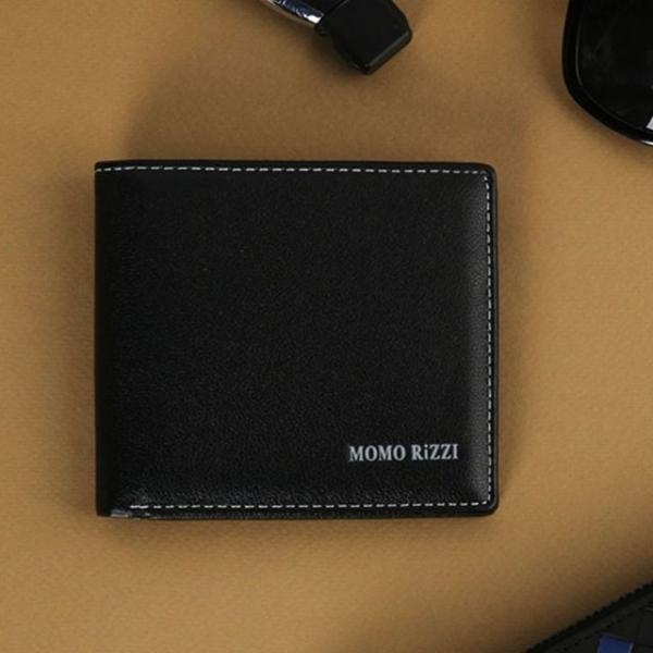 슬림 선물 심플 학생 카드 지갑 반지갑 블랙