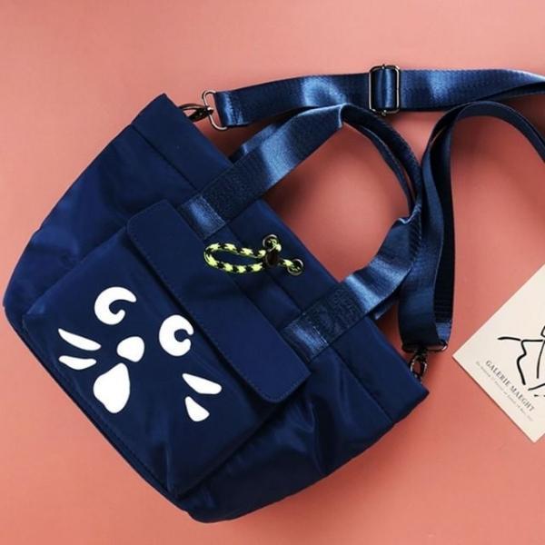 미니 토트백 크로스 가벼운 마실 가방 네이비