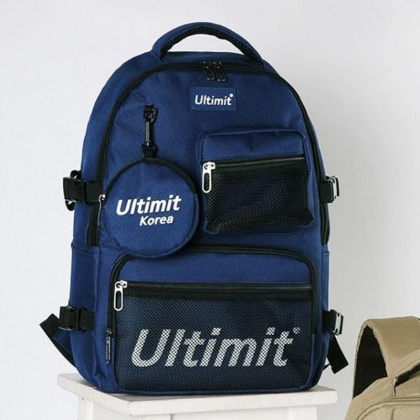 얼티미트 백팩 캐주얼 학생 포켓 가방 네이비