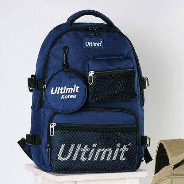 얼티미트 백팩 캐주얼 학생 포켓 가방 네이비