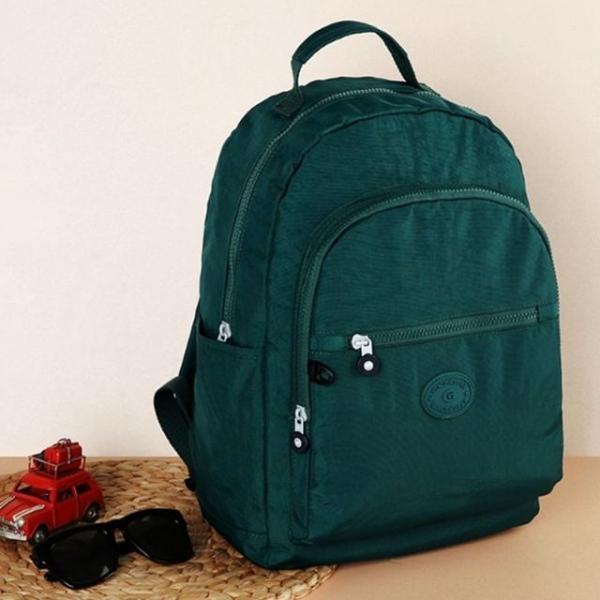 여행 캐주얼 가벼운 데일리 배낭 가방 그린