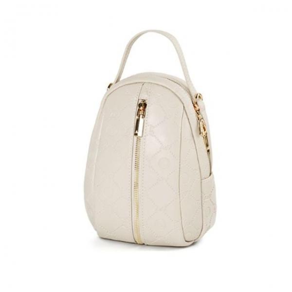 크로스백 여성 학생 지퍼 핸드폰 미니 가방 베이지