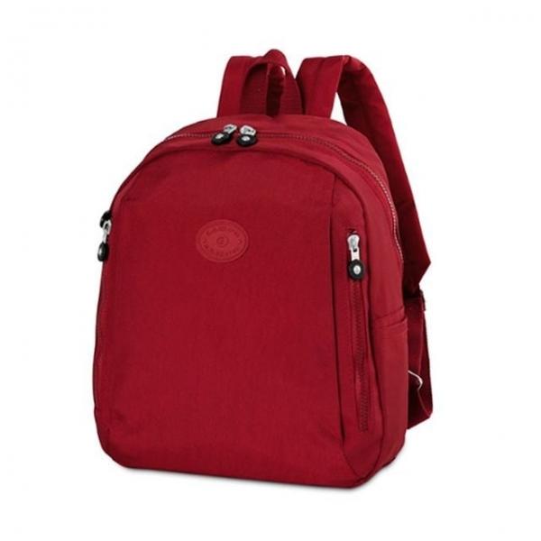 여행 여성 캐주얼 배낭 수납 단체 가방 백팩 레드