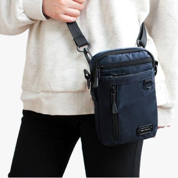 미니 나들이 데일리 보조 핸드폰 가방 네이비