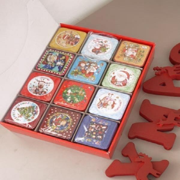 크리스마스 틴박스 12P  가격인상