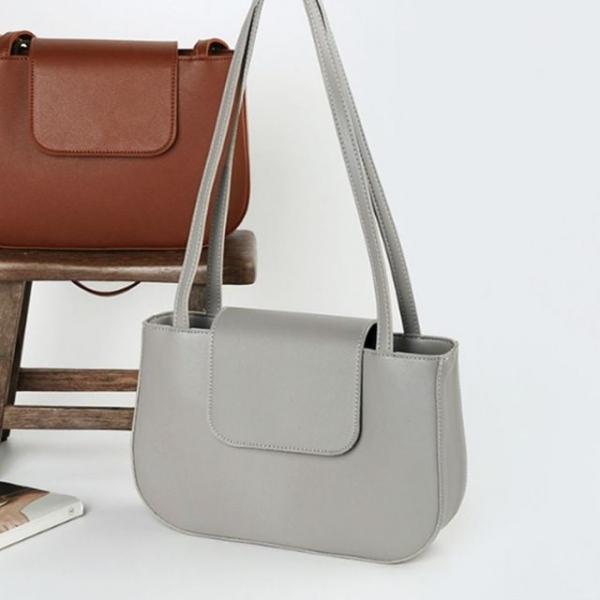 여성백 심플한 데일리 가방 숄더백 그레이 데일리