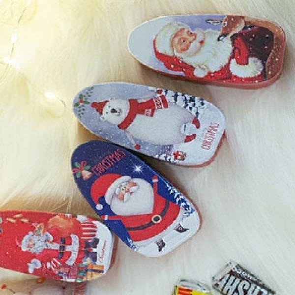 크리스마스 타원형 틴박스 24P  가격인상