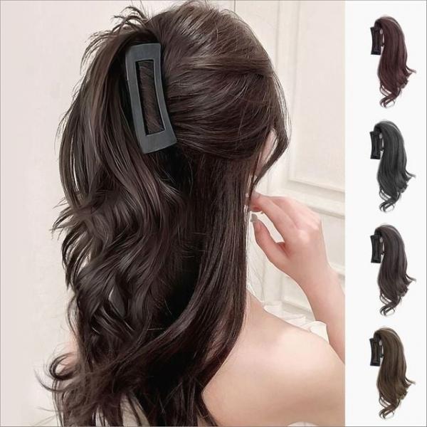 여성 헤어핀 집게핀 포니테일 머리삔 헤어악세사리 집게가발