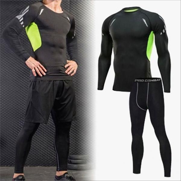 남성 트레이닝복 세트 운동복 헬스 긴팔 타이즈 상하의