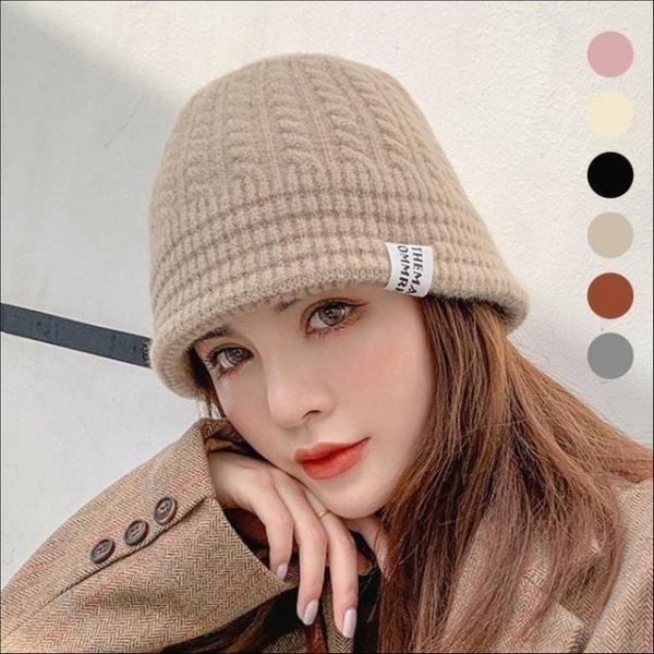 여성 모자 벙거지모자 겨울 니트모자 꽈배기 버킷햇