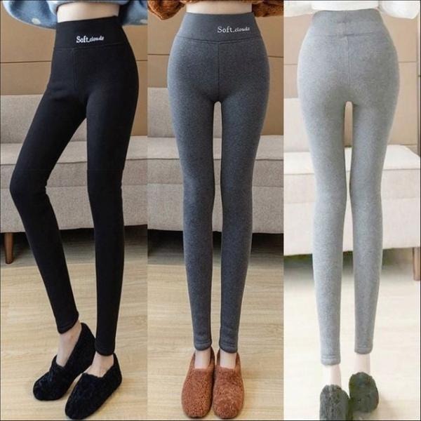 여성 겨울 기모안감 융털레깅스 두꺼운 레깅스 쫄바지 3색