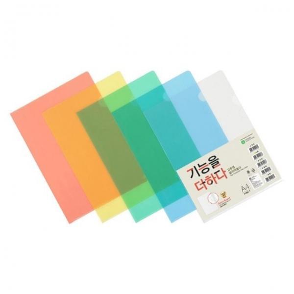 투명 10개 1세트 고투명 클리어홀더 L홀더 A4 서류 문서 파일 꽂이 정리