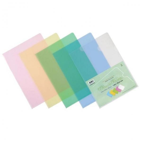 투명 10개 1세트 반투명 클리어홀더 L홀더 A4 서류 문서 파일 꽂이 정리