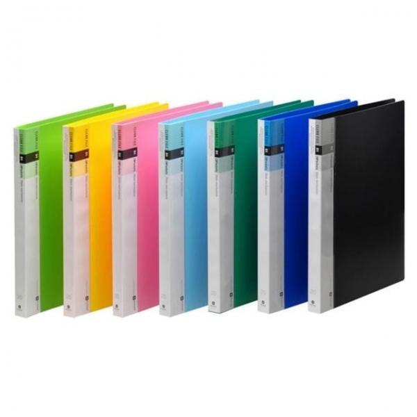 5색 1개 A4 클리어화일 20매 인덱스 파일케이스 3공 스냅링 파일 서류 악보