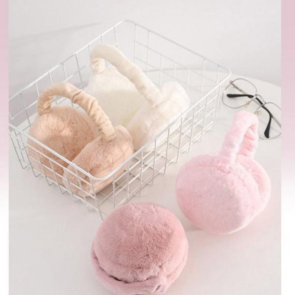 길이조절 폴딩 마카롱 털 귀마개