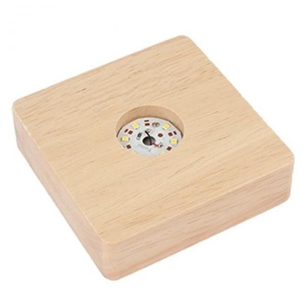 프라모델 LED 원목 베이스 조명 무드등 무선 (대) (YS056)