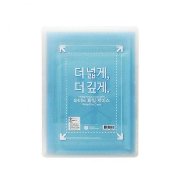 A4 와이드 화일케이스 S 소형 20매 클립보드 수납 클리어화일 파일케이스