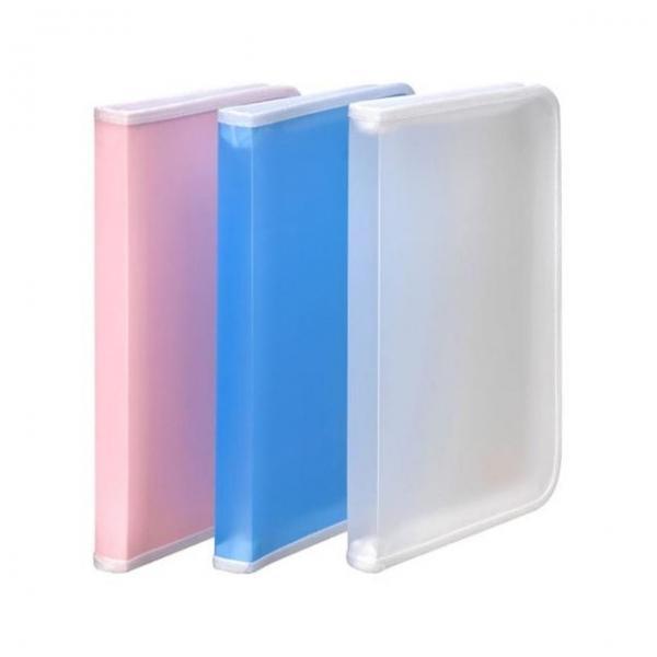 3색 1개 A4 지퍼파일케이스 지퍼포켓 파일철 서류백 서류파우치 정리함