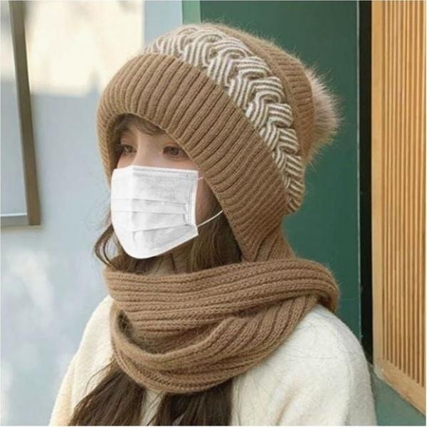 겨울 모자 니트 목도리 꽈배기 방울비니 후드워머 바라클라바 넥워머