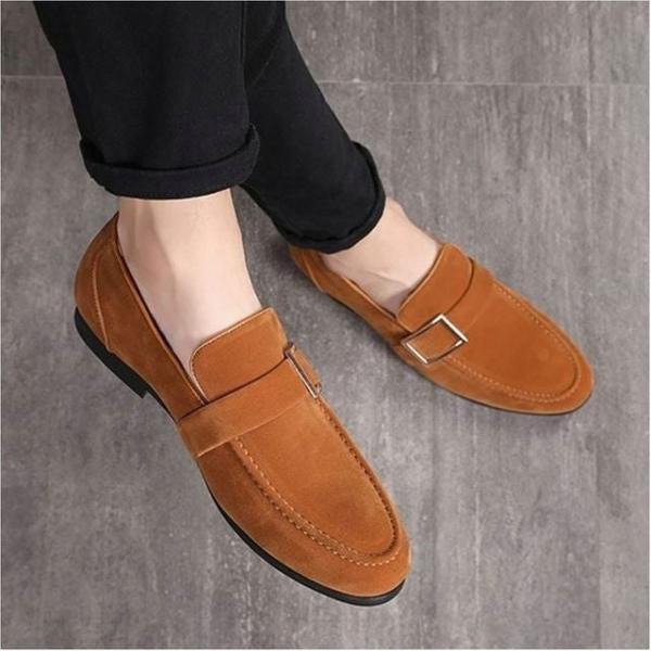 남성 빅버클 스웨이드 클래식 로퍼 3컬러 정장 캐주얼 구두 가을