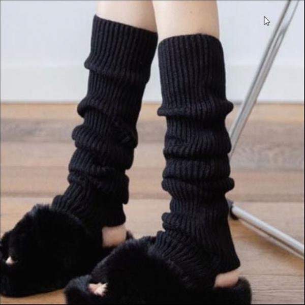 겨울 루즈핏 따뜻한 보온 니트 레그워머 방한 니삭스 발토시 3색