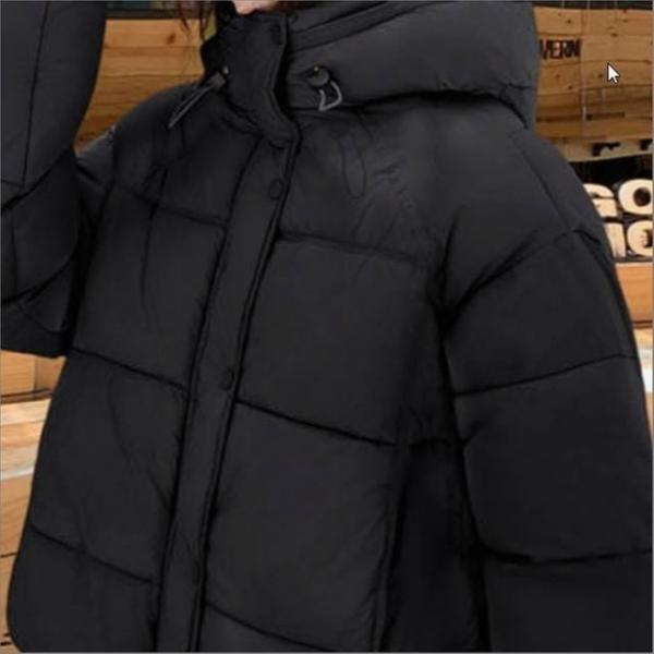 여성 숏패딩 후드 엠보 패딩점퍼 겨울 깔끔한 아우터 3색