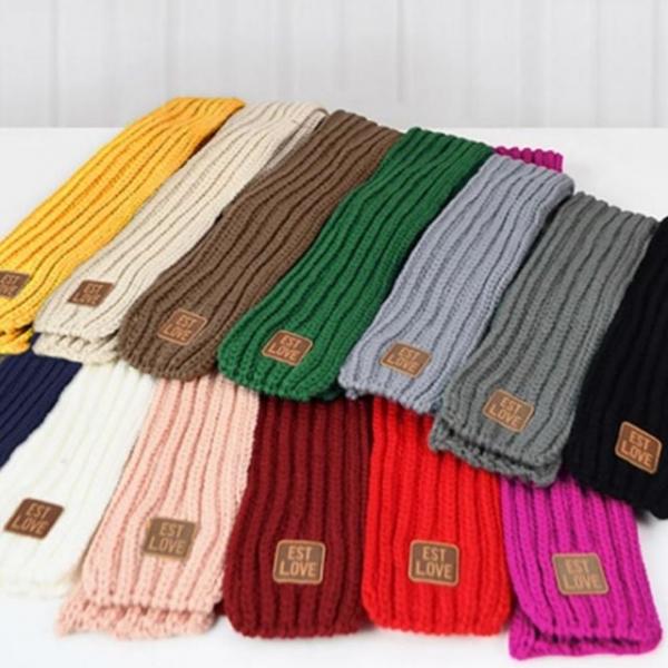 여성 겨울 꽈배기 쁘띠 머플러 스카프 니트 목도리