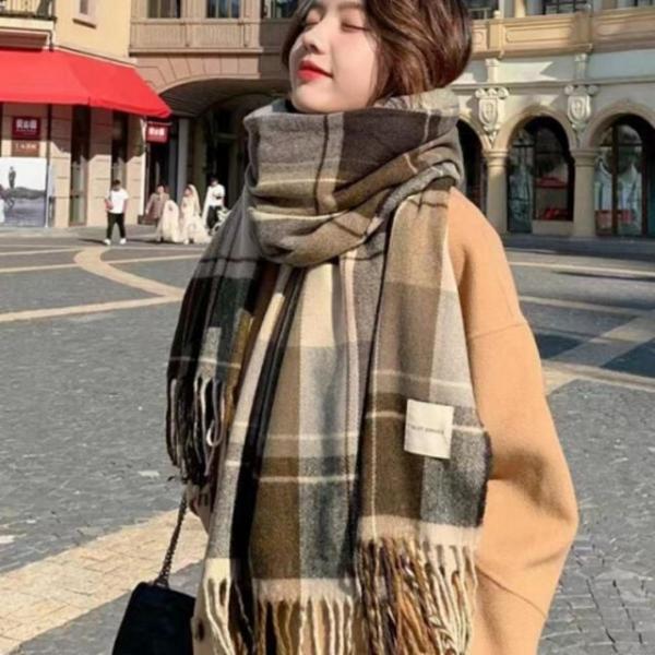 데일리 커플 간절기 체크 스카프 머플러 겨울 목도리