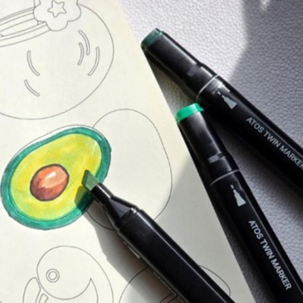 미술용 전문가용 드로잉 마커펜 싸인펜 마카펜 48색