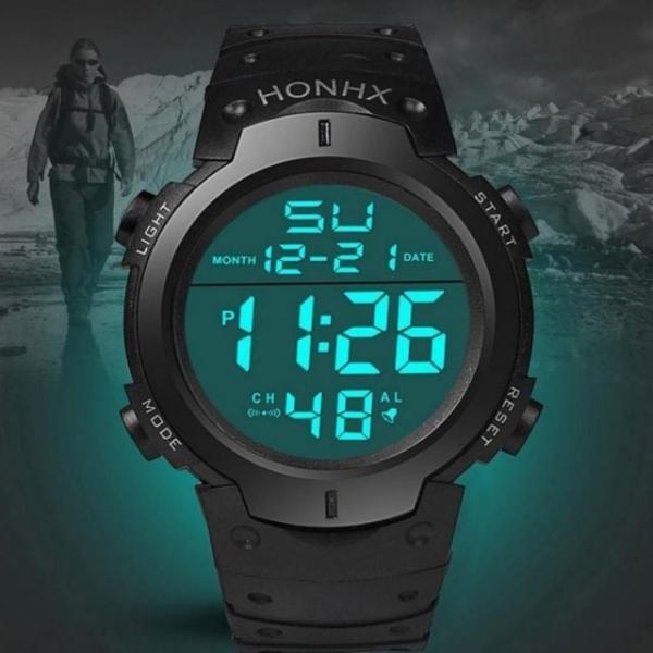 남성 베이직 야광 군인 학생 아웃도어 방수 손목 시계