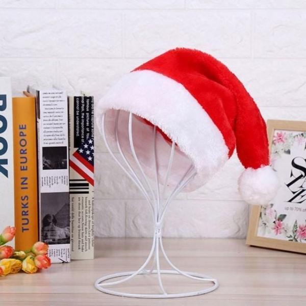 부드러운 벨벳 고급형 산타모자 털모자 크리스마스 교회 이벤트용품 어린이집 어린이집 털모자 이벤트용품