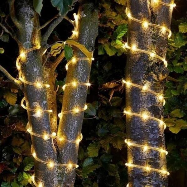 300구 LED 논네온 전구 30m 웜색 리모컨 포함 장식 크리스마스트리 램프 컬러전구 조명