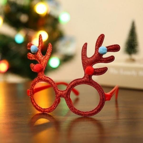 크리스마스 파티 루돌프 반짝이 뿔테 안경 가면 산타 머리띠 산타복 교회 성가대 성탄절