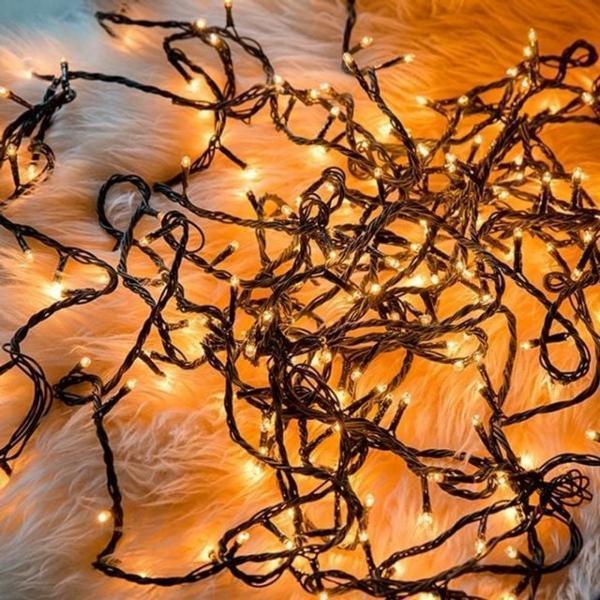 4파이240전구 녹색선 투명 코드형 성탄절 트리 장식 조명 소품 장식 전구 파티 데코 크리스마스 용품