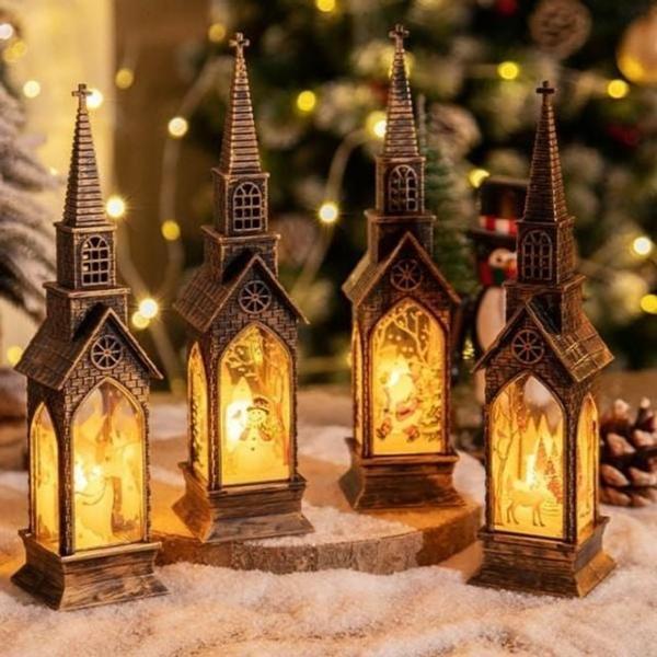 크리스마스 철치 모양 램프 가족 친구 특별한 신비로운 분위기를 주며 원하는 공간에 편리하게 배치 용품