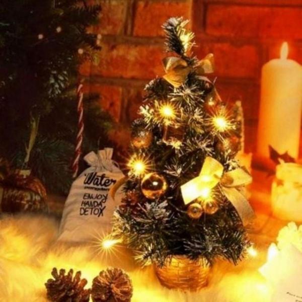 테이블 LED 크리스마스트리 미니 트리 카페 학원 사무실 교회 인테리어 조명 트리 크리스마 볼 소품