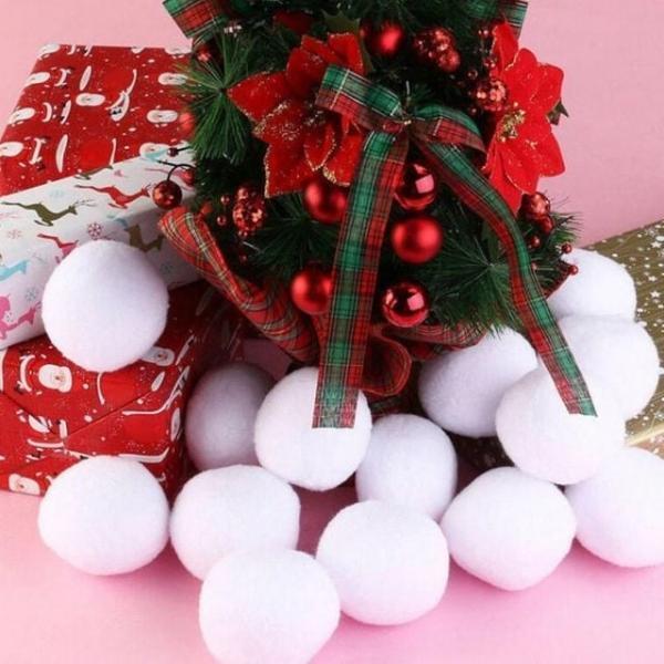 크리스마스장식눈송이5cm 20개입 눈송이 눈싸움 파티 용품 트리 christmas 솜 장식 크리스마스