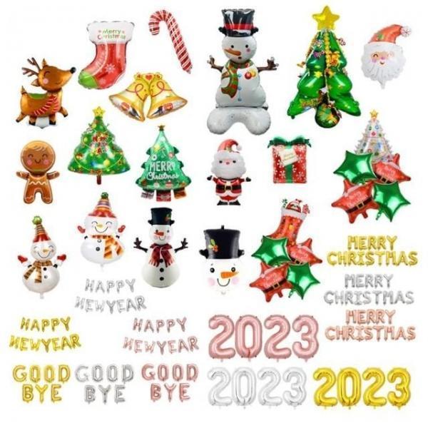 크리스마스 풍선 파티 대형풍선 포토존 장식풍선 이니셜풍선 세트 크리스마스 장식 대형 파티 풍선