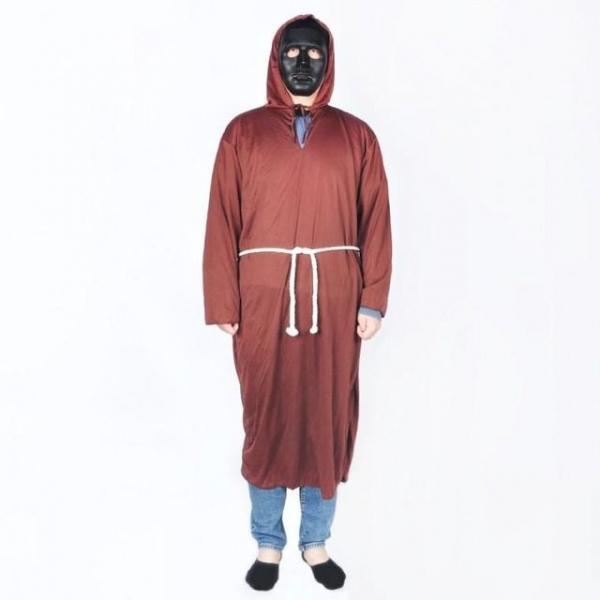 파티복장 수도사의상 브라운 무대의상 학예회 연극 크리스마스 파티의상 성인의상 할로윈