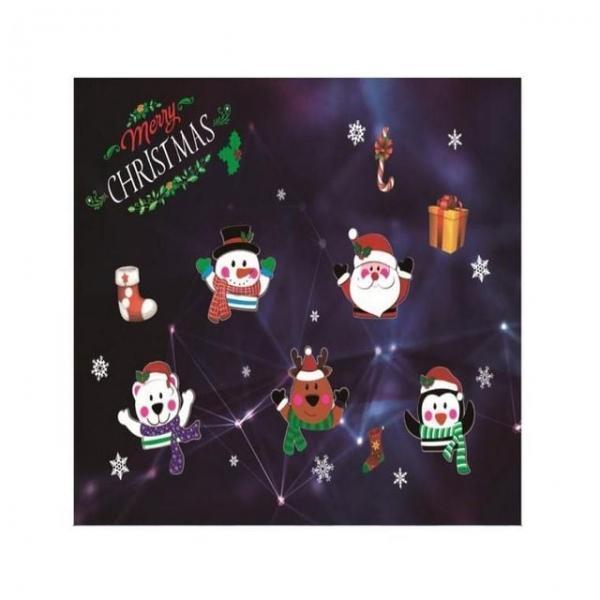 크리스마스윈도우스티커 중 캐릭터세트 유리 용품 장식 크리스마스 파티