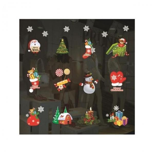 크리스마스윈도우스티커 중 종합선물 크리스마스 용품 유리 파티 장식