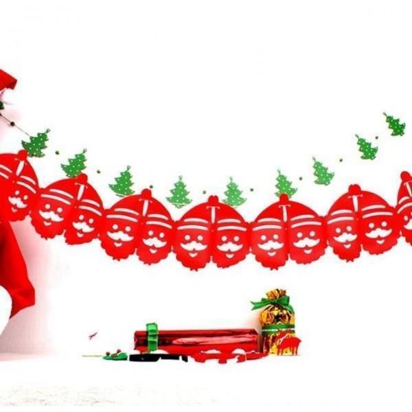 크리스마스산타가랜드 레드 장식 가랜드 크리스마스 파티용품 성탄절