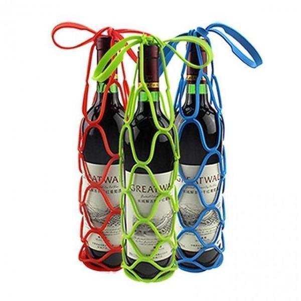 실리콘 와인백 캠핑 휴가 휴대용 와인가방 DD 12297 캠핑 크리스마스 지 술 선물 연말 포장 와인