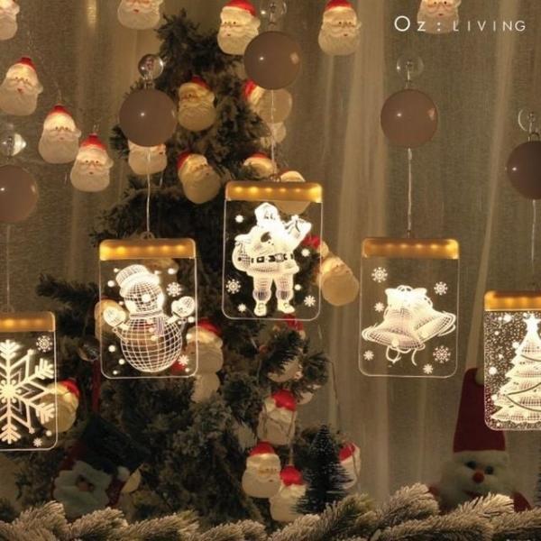 걸이형 크리스마스 3D 인테리어 LED 무드등 조명 LED장식 카페장식 캠핑 조명 크리스마스